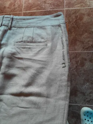 Pantalón beige mujer