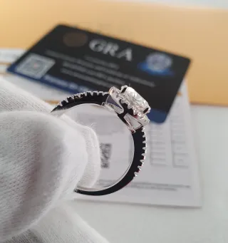 Anillo MOISSANITA 2 QUILATES