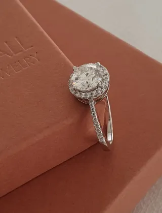 Anillo MOISSANITA 2 QUILATES