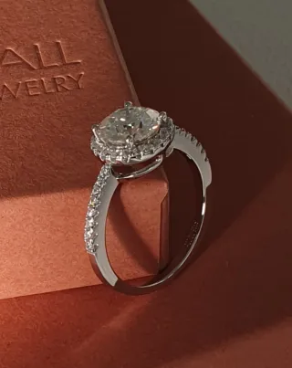 Anillo MOISSANITA 2 QUILATES