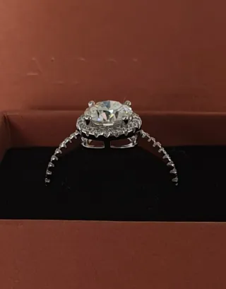 Anillo MOISSANITA 2 QUILATES