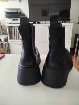 Botas Chelsea plataforma mujer Forro polar fino