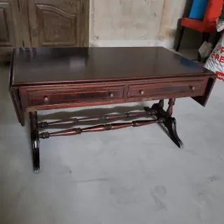 Mesa centro extensível mogno