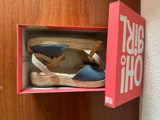 Sandalias Oh! Girl Azul y Marrón