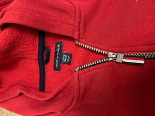 Chaqueta con cremallera Tommy Hilfiger roja