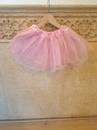 Falda tutú rosa para disfraz