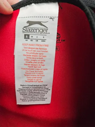 Bikini neopreno Slazenger negro y rojo