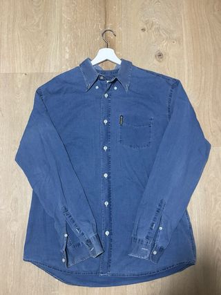Camisa Armani original vaquera XL azul manga larga
