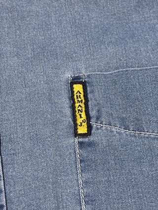 Camisa Armani original vaquera XL azul manga larga