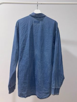 Camisa Armani original vaquera XL azul manga larga