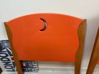 2 cabeceros para camas de 90 y estanteria+ cubo