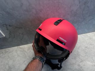 Casco esqui infantil Marker Rosa T. 51-56 con Gafa