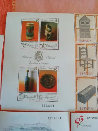 Hojas de sellos España