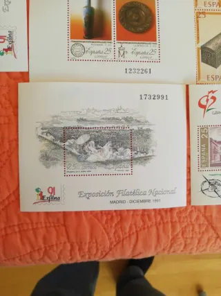 Hojas de sellos España