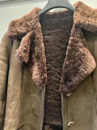 Montone shearling marrone
