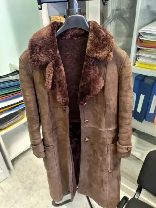 Montone shearling marrone