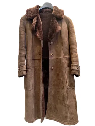 Montone shearling marrone