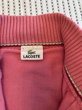 Jersey Lacoste Rosa Talla M