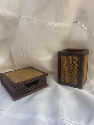 Set escritorio lapicero y tarjetero