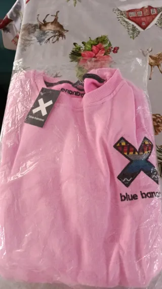 Sudadera Blue Banana Rosa Talla XXL