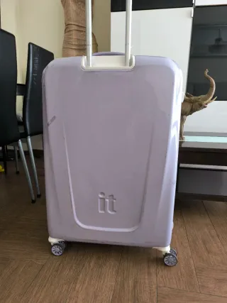 Maleta Grande IT Luggage Gris/Morado