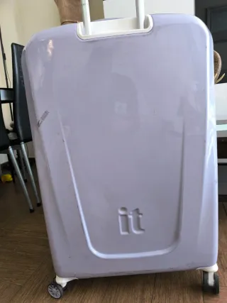 Maleta Grande IT Luggage Gris/Morado