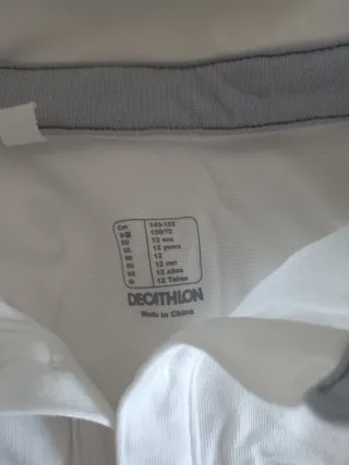 Polo de equitación blanco