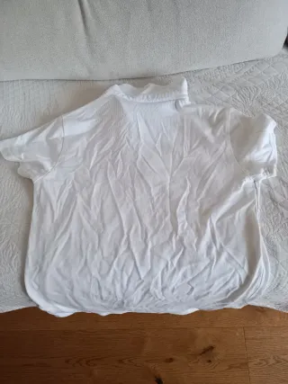 Polo de equitación blanco