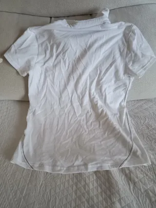 Polo de equitación blanco