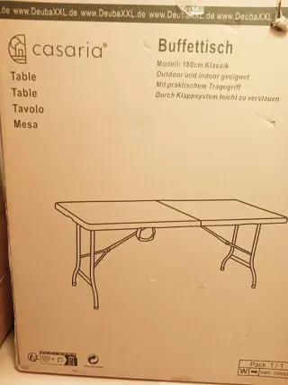 Mesa Plegable Casaria 180cm