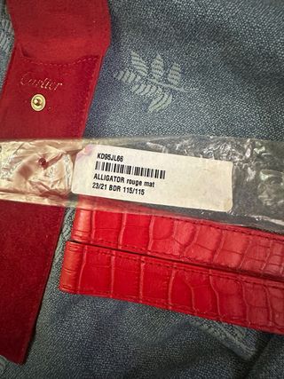 Correa Cartier Santos Caballero Roja original