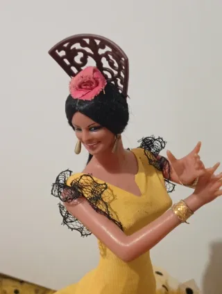Bambola da collezione vestito flamenco anni '80