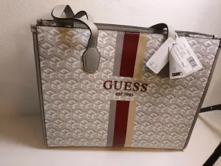 Borsa Guess Silvana Beige/Grigio