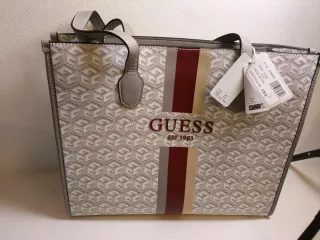 Borsa Guess Silvana Beige/Grigio