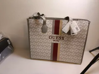 Borsa Guess Silvana Beige/Grigio