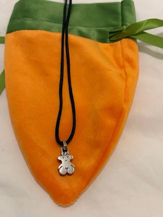 Colgante Tous Oso Negro y Plata