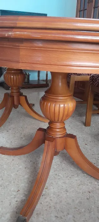 Mesa comedor extensible madera maciza