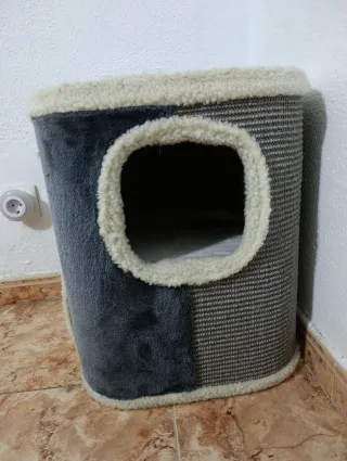 Rascador Pawhut Cama y 2 Niveles Huecos