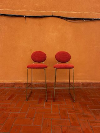 2 Taburetes de Barra - Terciopelo Corduroy