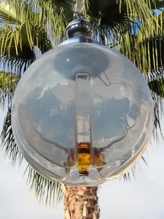 Lámpara farol tulipa Mazzega vintage