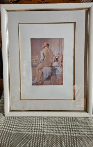 Cuadro de mujer enmarcado 68 po 55