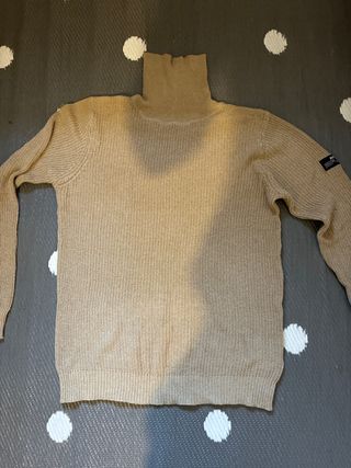 Jersey cuello alto beige Talla XL