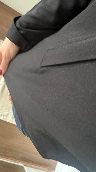 Blusa Negra Manga Larga Talla L Blanco