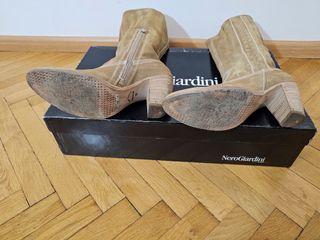 NEROGIARDINI Stivali Camoscio Tg 39 Come Nuovi