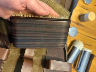 Neceser de viaje antiguo de piel