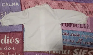 Camisa huertana niña blanca