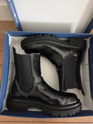 Botas Chelsea efecto piel cocodrilo T39