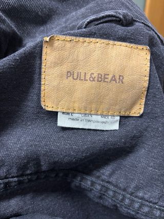 Cazadora vaquera negra Pull&Bear