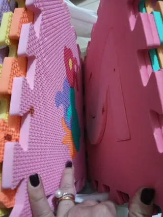 Tappeto puzzle 36 pezzi colorato