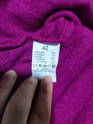 Jersey largo Anna Povo fucsia talla 42